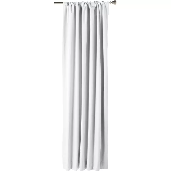 Amazon Basics Room Darkening Blackout Window Curtain with Grommets 52 x 84 Inches White  Set of 2White