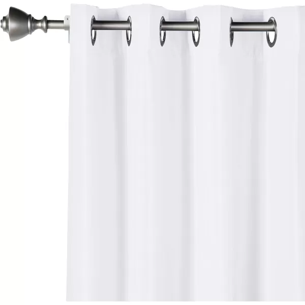 Amazon Basics Room Darkening Blackout Window Curtain with Grommets 52 x 84 Inches White  Set of 2White