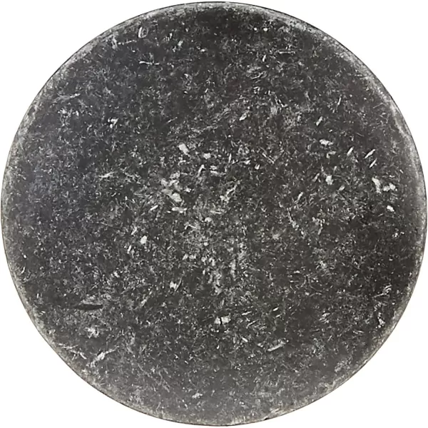 Amazon Basics Round Flat Cabinet Knob 124inch Diameter Black 25PackAntique Silver