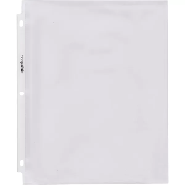 Amazon Basics Sheet Protector Heavy Duty NonGlare 100 Pack Clear500  Pack