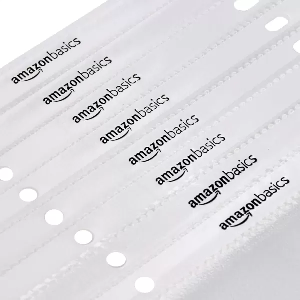 Amazon Basics Sheet Protector NonGlare 500Pack Protecting 85 x 11 in sheet Clear100  Pack