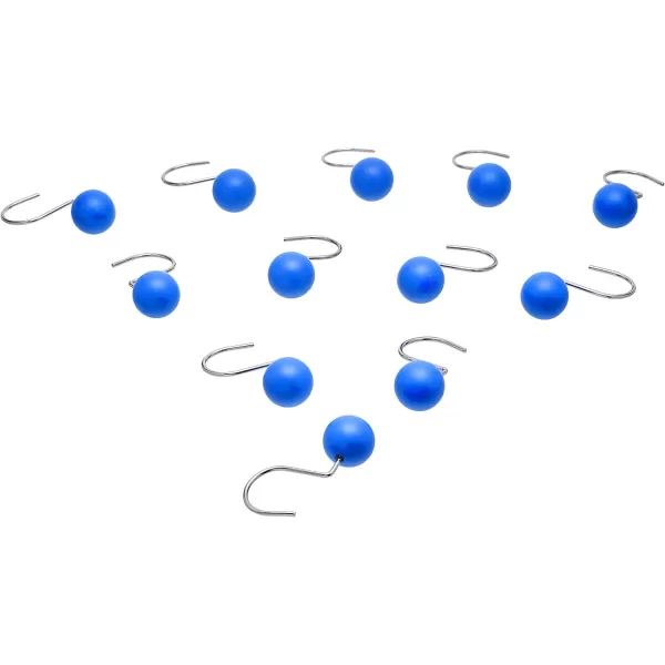 Amazon Basics Shower Curtain Hooks  Button BlueBlue