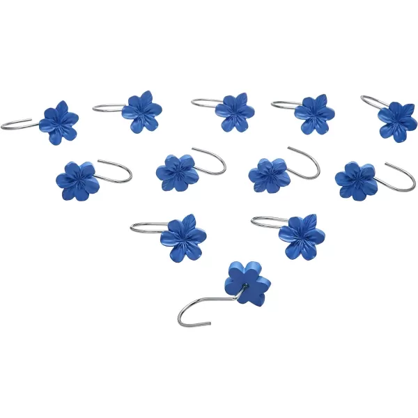 Amazon Basics Shower Curtain Hooks  Button BlueBlue