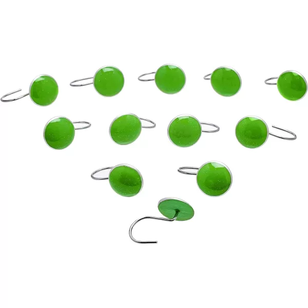 Amazon Basics Shower Curtain Hooks  Button BlueGreen