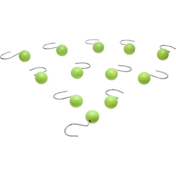 Amazon Basics Shower Curtain Hooks  Button BlueGreen