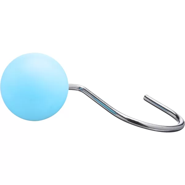 Amazon Basics Shower Curtain Hooks  Button BlueLight Blue