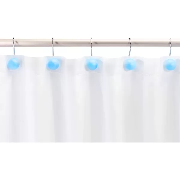 Amazon Basics Shower Curtain Hooks  Button BlueLight Blue