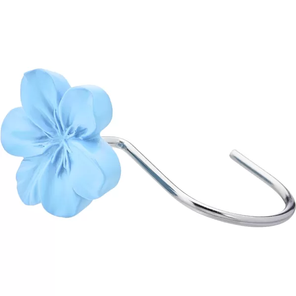 Amazon Basics Shower Curtain Hooks  Button BlueLight Blue