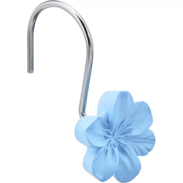 Amazon Basics Shower Curtain Hooks  Button BlueLight Blue