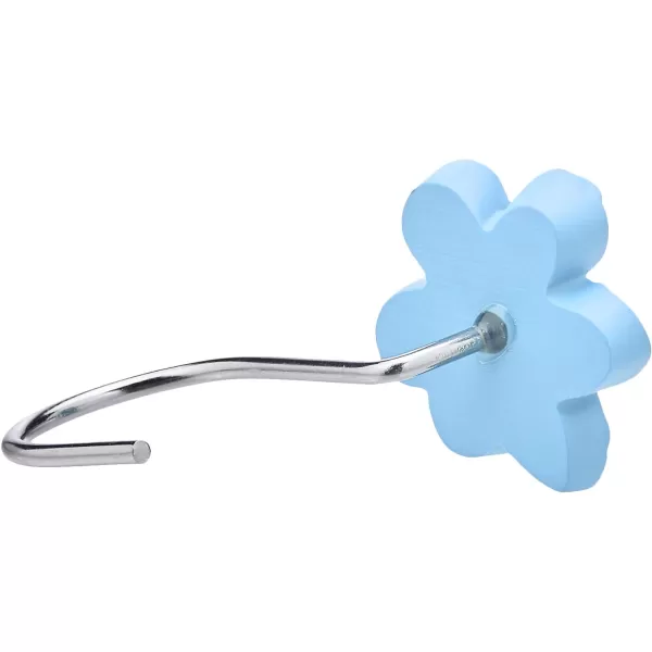 Amazon Basics Shower Curtain Hooks  Button BlueLight Blue