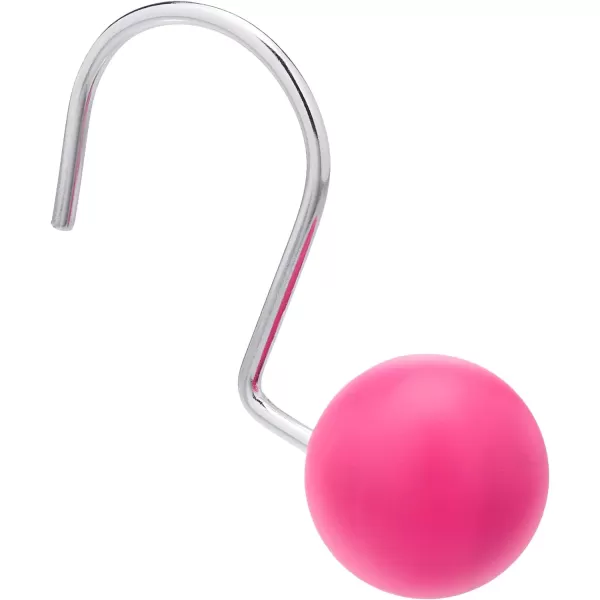 Amazon Basics Shower Curtain Hooks  Button BluePink