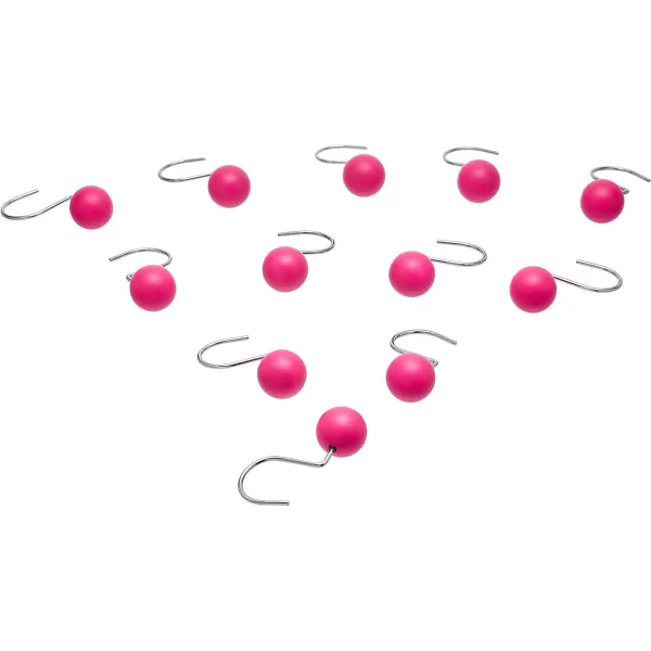 Amazon Basics Shower Curtain Hooks  Button BluePink
