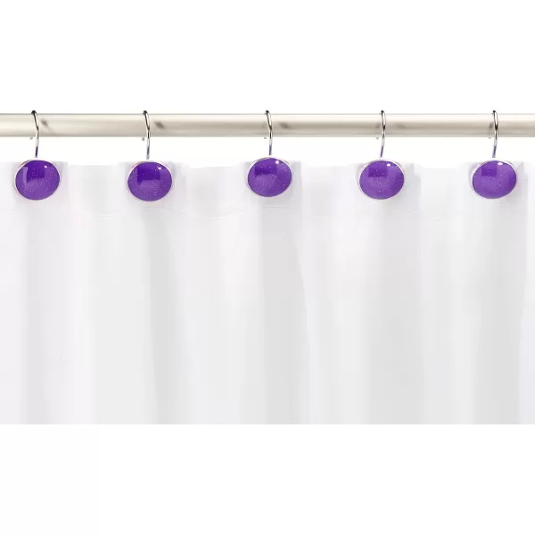 Amazon Basics Shower Curtain Hooks  Button BluePurple