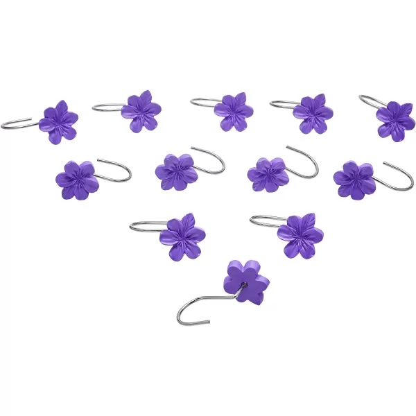 Amazon Basics Shower Curtain Hooks  Button BluePurple