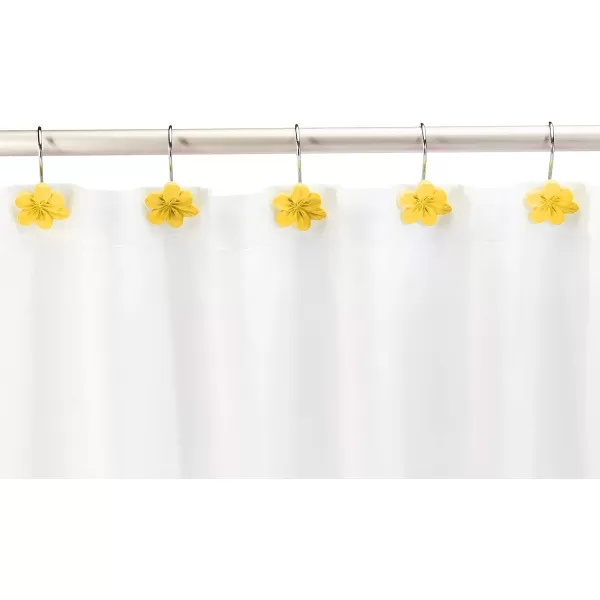 Amazon Basics Shower Curtain Hooks  Button BlueYellow