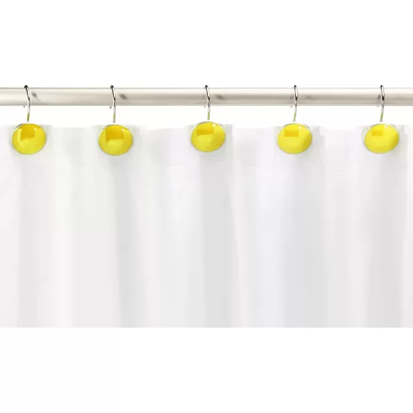 Amazon Basics Shower Curtain Hooks  Button BlueYellow