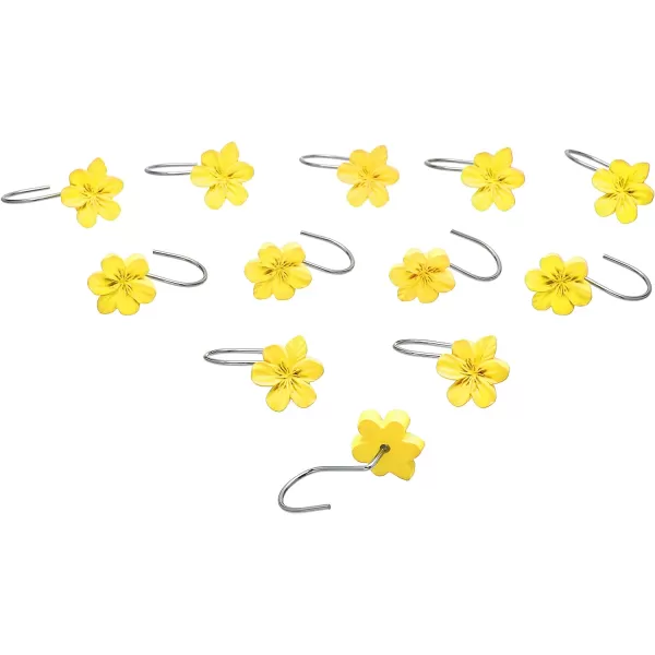 Amazon Basics Shower Curtain Hooks  Button BlueYellow
