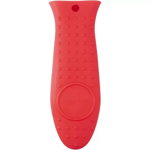 Amazon Basics Silicone Hot Skillet Rectangular Handle Cover Holder BlueRed