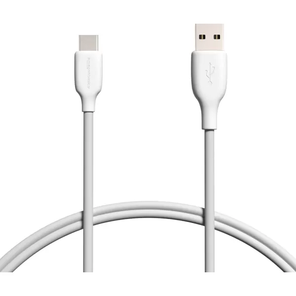 Amazon Basics USBC to USBA 20 Fast Charger Cable 480Mbps Speed USBIF Certified for Apple iPhone 15 iPad Samsung Galaxy Tablets Laptops 3 Foot WhiteBlack