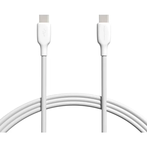 Amazon Basics USBC to USBC 20 Fast Charger Cable 480Mbps Speed USBIF Certified for Apple iPhone 15 iPad Samsung Galaxy Tablets Laptops 3 Foot WhiteWhite