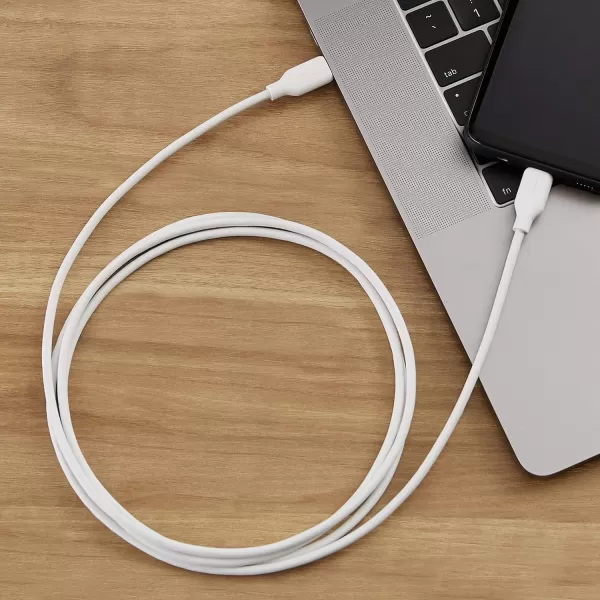 Amazon Basics USBC to USBC 20 Fast Charger Cable 480Mbps Speed USBIF Certified for Apple iPhone 15 iPad Samsung Galaxy Tablets Laptops 3 Foot WhiteWhite