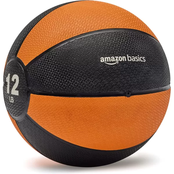 Amazon Basics Weighted Medicine Ball for Workouts Exercise Balance Training12 Pounds
