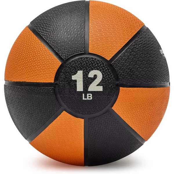Amazon Basics Weighted Medicine Ball for Workouts Exercise Balance Training12 Pounds