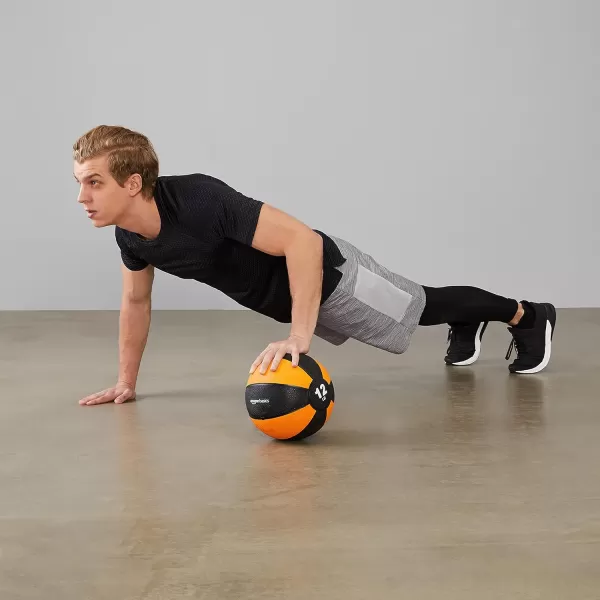 Amazon Basics Weighted Medicine Ball for Workouts Exercise Balance Training12 Pounds