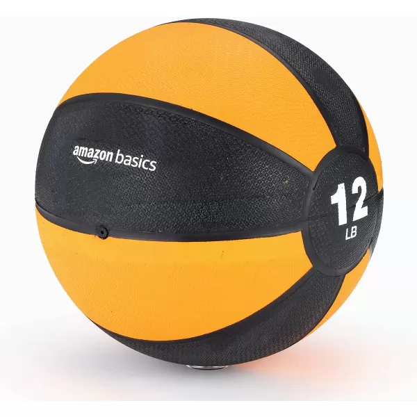 Amazon Basics Weighted Medicine Ball for Workouts Exercise Balance Training12 Pounds