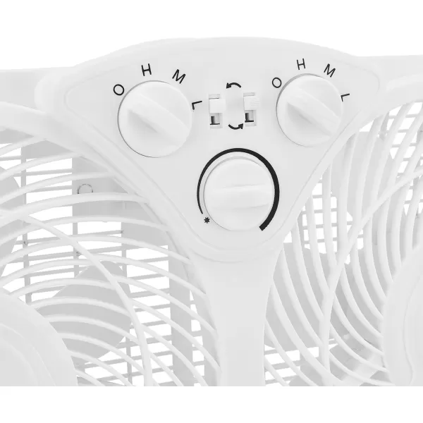 Amazon Basics Window Fan with Manual Controls Twin 9 Inch Blades WhiteManual Control