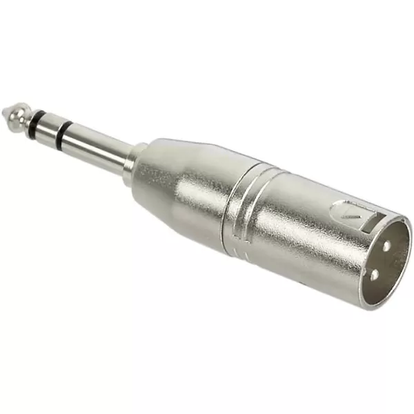 Amazon Basics XLR Male to 14 Inch TRS Adapter silver1 Count Pack of 1