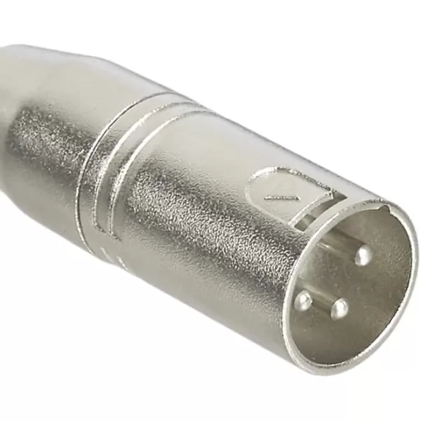 Amazon Basics XLR Male to 14 Inch TRS Adapter silver1 Count Pack of 1