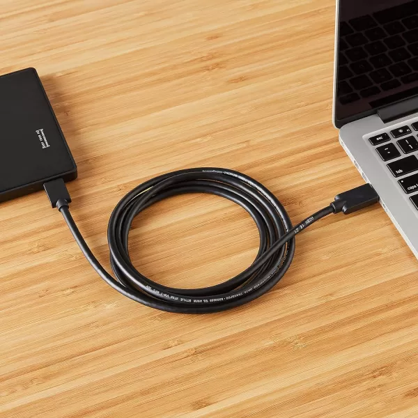 Amazon Basics Z25K USB 30 Cable Type AMale to Micro B 6 Feet 18 Meters Black3 Feet