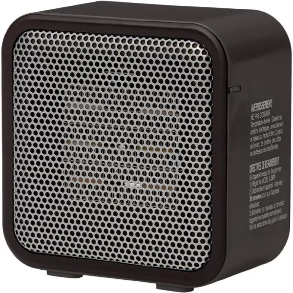 Amazon Basics 500Watt Ceramic Small Space Personal Mini Heater  BlueBlack