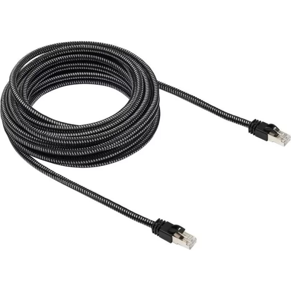 Amazon Basics Braided RJ45 Cat7 Gigabit Ethernet Patch Internet Cable  3 Feet Black25Foot