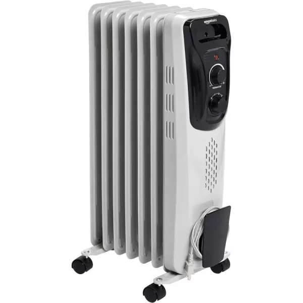 Amazon Basics Indoor Portable Radiator Heater 1500 W WhiteWhite