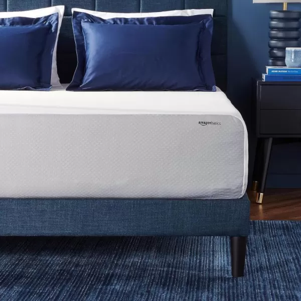 Amazon Basics Memory Foam Mattress Medium Firm 8 Inch Queen WhiteGreyCalifornia King