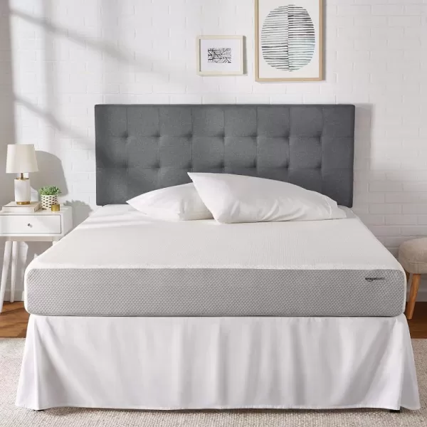 Amazon Basics Memory Foam Mattress Medium Firm 8 Inch Queen WhiteGreyKing