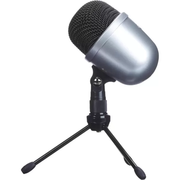 Amazon Basics Mini USB Condenser Microphone for Online Meeting Gaming Podcast  BlackSilver