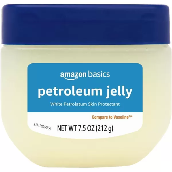 Amazon Basics Petroleum Jelly White Petrolatum Skin Protectant Unscented 375 Ounce Pack of 4 Previously Solimo75 Ounce Pack of 1