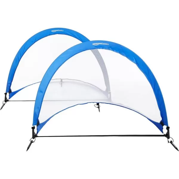 Amazon Basics PopUp Soccer Goal Net Set with Carrying Case4 feet