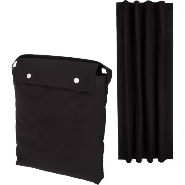 Amazon Basics Portable Window Blackout Curtain Shade with Suction Cups for Travel  50 x 78 Beige  1PackBlack