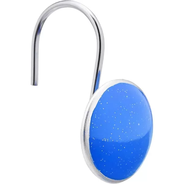 Amazon Basics Shower Curtain Hooks  Button BlueBlue