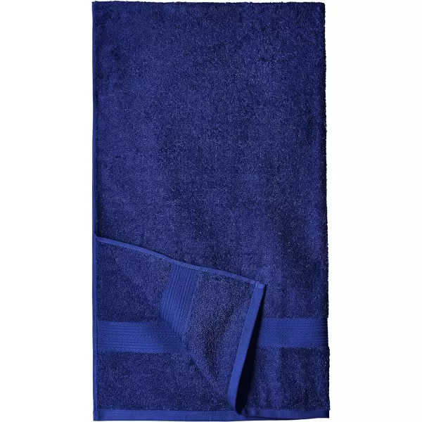Amazon Basics  6 Piece Fade Resistant Oversize Bath Towel Hand and Washcloth Set 100 Cotton TealNavy Blue