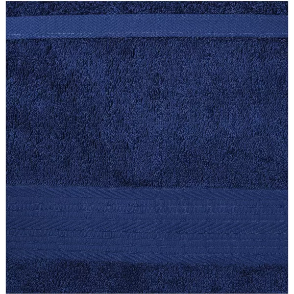 Amazon Basics  6 Piece Fade Resistant Oversize Bath Towel Hand and Washcloth Set 100 Cotton TealNavy Blue