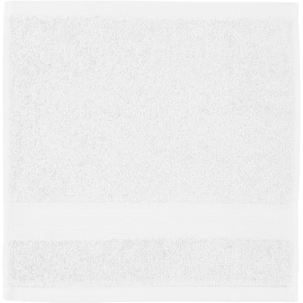Amazon Basics  6 Piece Fade Resistant Oversize Bath Towel Hand and Washcloth Set 100 Cotton TealWhite