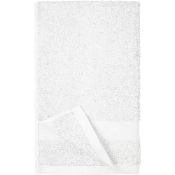 Amazon Basics  6 Piece Fade Resistant Oversize Bath Towel Hand and Washcloth Set 100 Cotton TealWhite