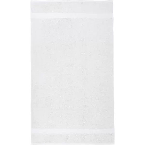 Amazon Basics  6 Piece Fade Resistant Oversize Bath Towel Hand and Washcloth Set 100 Cotton TealWhite