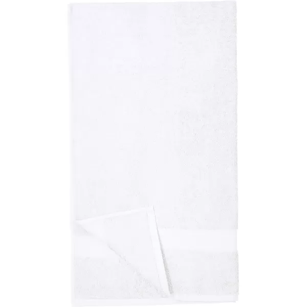 Amazon Basics  6 Piece Fade Resistant Oversize Bath Towel Hand and Washcloth Set 100 Cotton TealWhite