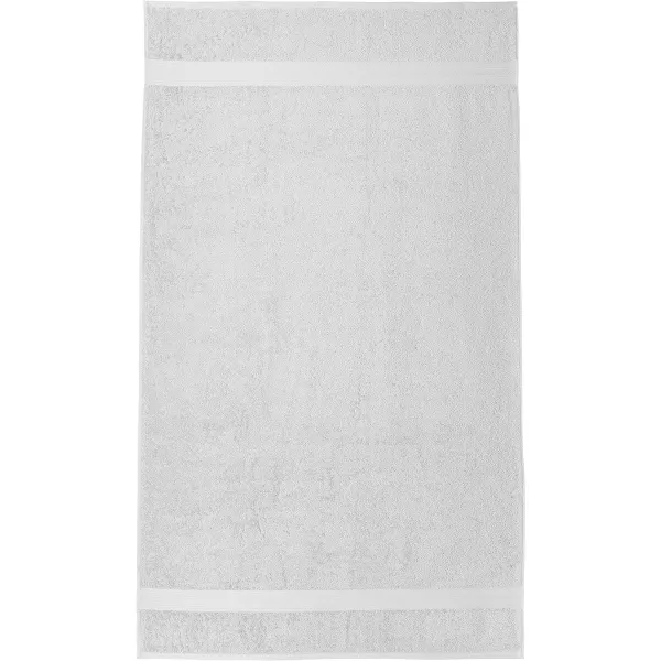 Amazon Basics  6 Piece Fade Resistant Oversize Bath Towel Hand and Washcloth Set 100 Cotton TealWhite